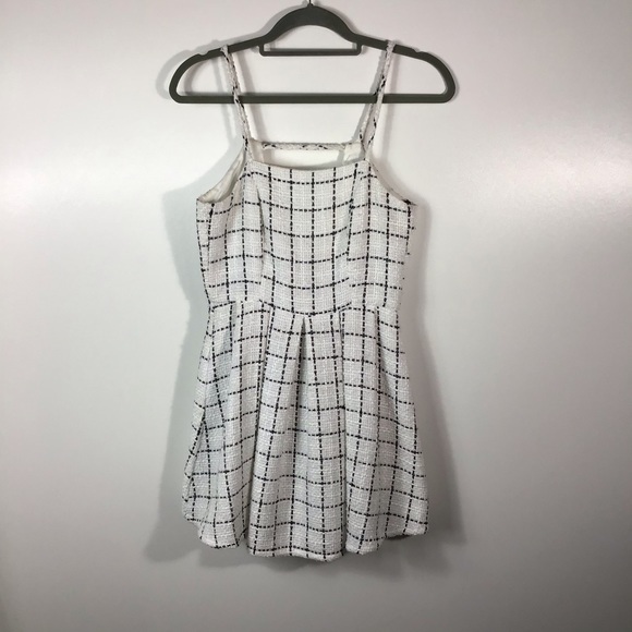 BCBGeneration | White Checked Tweed Mini Dress~0 - Picture 4 of 10